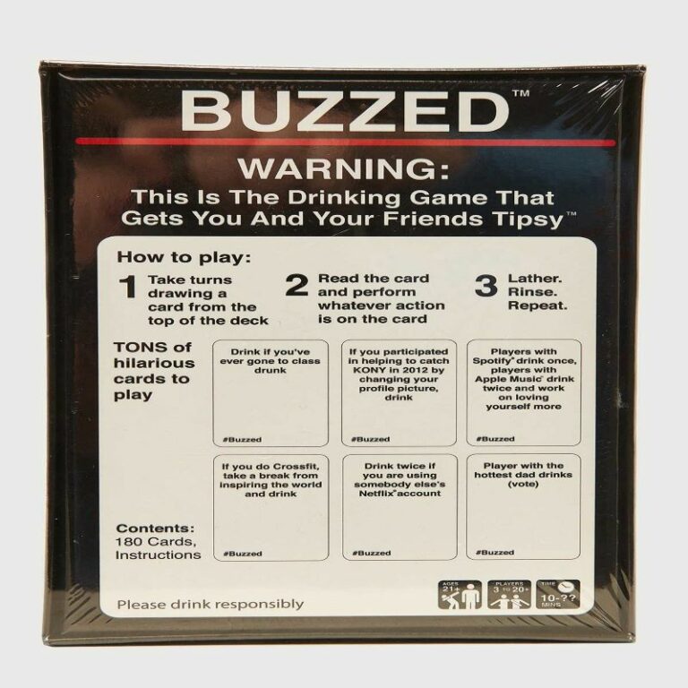 rules to buzz drinking game