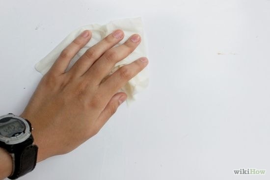 Clean off the hand sanitizer.